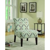 Coaster Home Furnishings 902191 Casual Accent Chair, Expresso/Beige