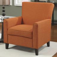 Coaster Home Furnishings Casual Accent Chair, Orange