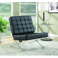 Coaster Home Furnishings Accent Chair, Black/Black