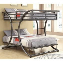 Coaster Home Furnishings 460078 Bunk Bed, Gunmetal
