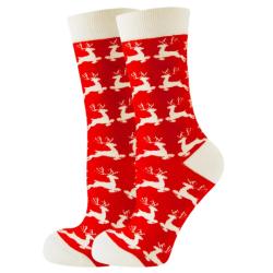 Women's Christmas Socks Interesting Christmas Santa Claus Snowflake Elk Cotton Crew Happy Socks Men's New Year Interesting Soken