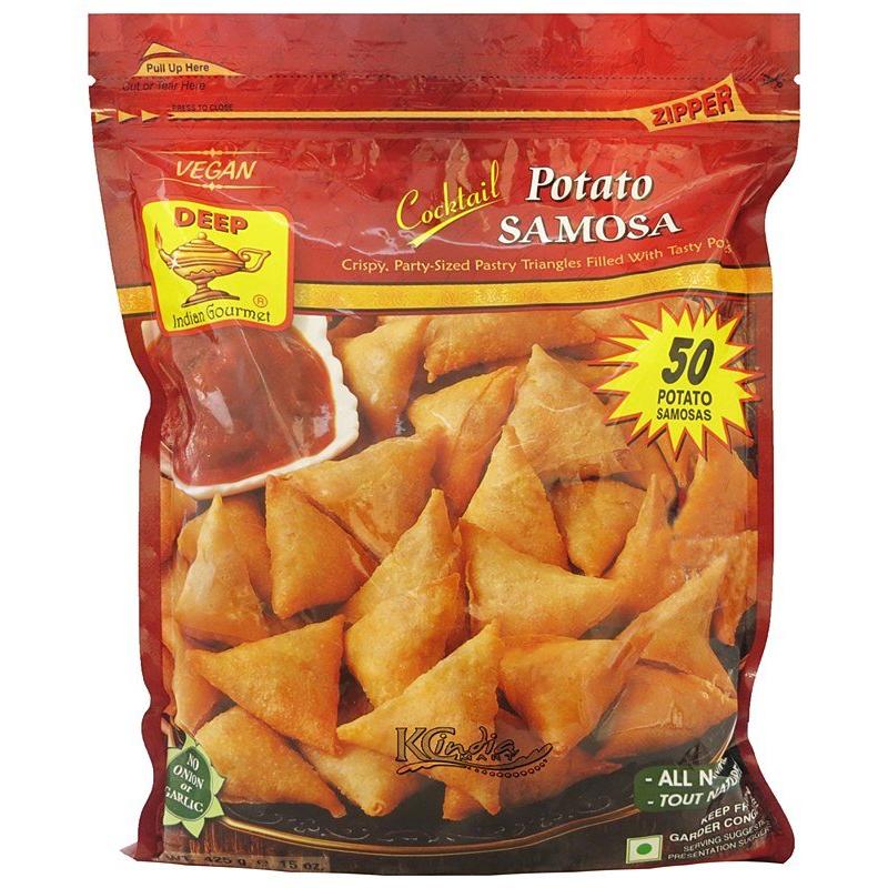 Deep Cocktail Potato Samosa 50 pcs 15 oz