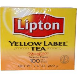 Lipton Yellow Label Tea 200 Grams (100 Tea Bags)