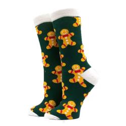 Women's Christmas Socks Interesting Christmas Santa Claus Snowflake Elk Cotton Crew Happy Socks Men's New Year Interesting Soken