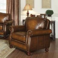 Coaster Casual Fabric Recliners With Brown Finish 600264
