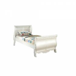Furniture of America Rollison 4 Piece Full Bedroom Set in Pearl White