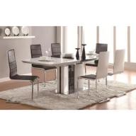 Coaster 120946PCKIT Broderick 7-Piece Dinning Room Set with Rectangular Dining Table and 6 Side Chair in White