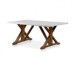 Furniture of America Georgie Dining Table in Natural Tone