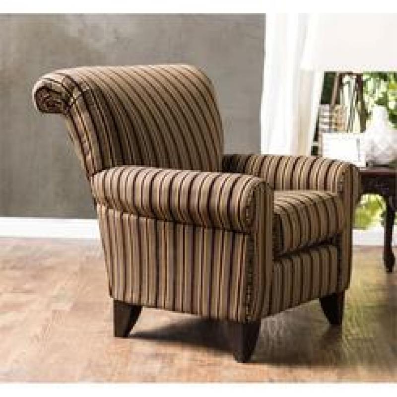 Furniture of America Tanner Upholstered Accent Chair in Tan