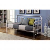 Furniture of America Gordon Twin Metal Daybed in Vintage White