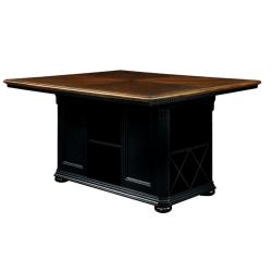 Furniture of America Hendrix Counter Height Dining Table in Black