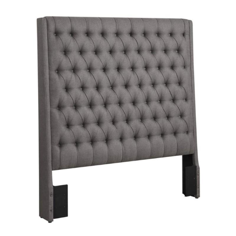 Coaster Uphostered King Panel Headboard in Gray