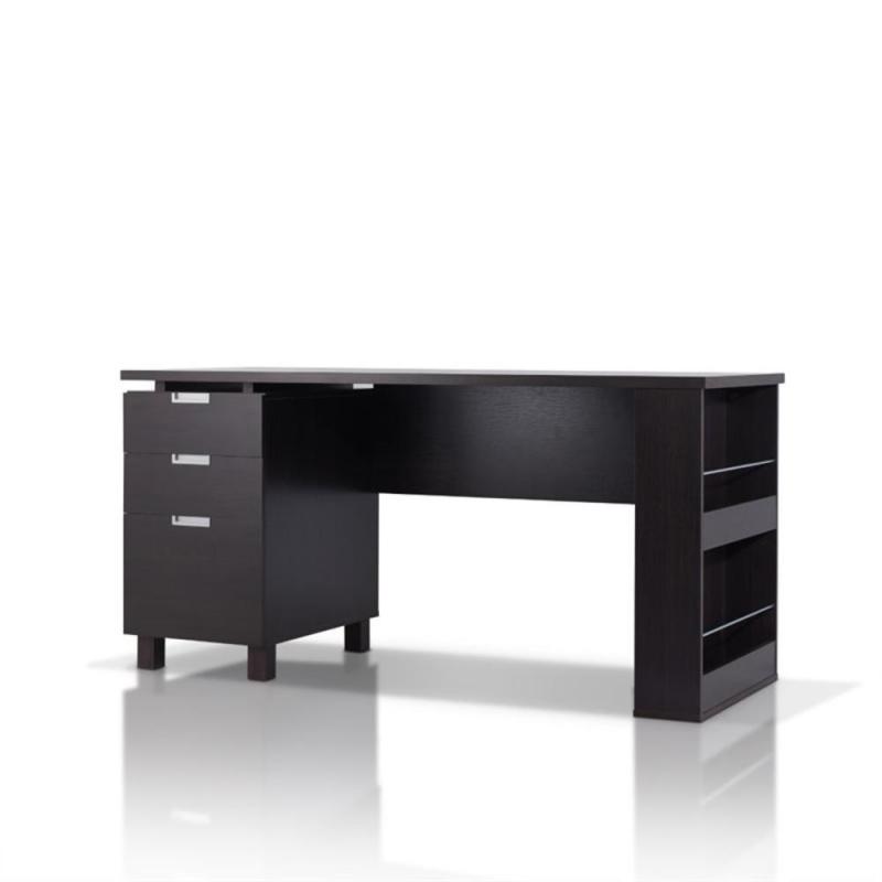 Furniture of America Nickolas Modern Office Desk in Espresso