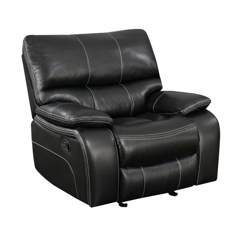 Coaster Leather Recliners With Black Finish 601936