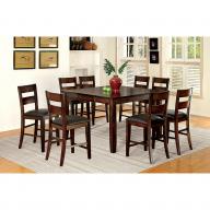 Furniture of America Kelsie Tapering Leg 9-Piece Counter-Height Table Set