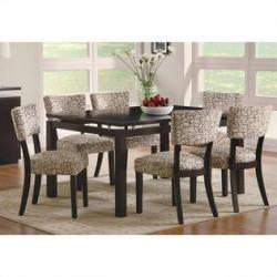 Coaster Libby Dining Table with Floating Top - Cappuccino