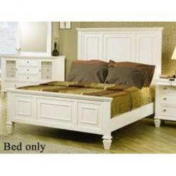 Coaster Glenmore Panel Bed in White Size: Eastern King