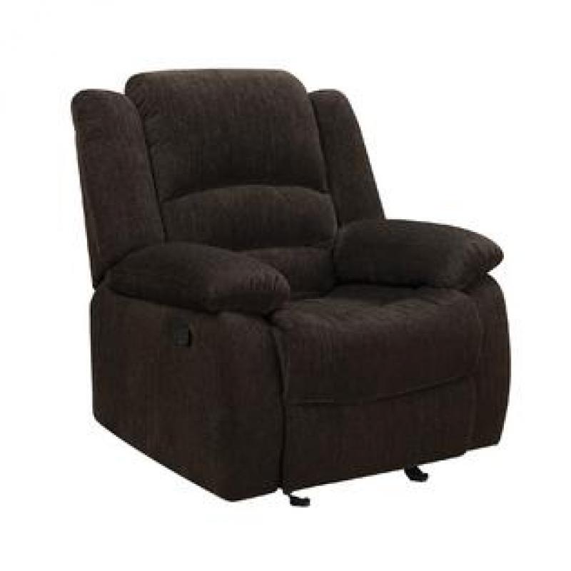 Coaster Company Brown Fabric Glider Recliner Chair