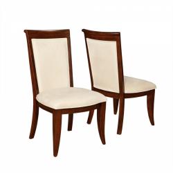 Coaster Alyssa Dining Room 7pcs Set Dark Coagnac Rectangular Dining table Walnut Veneer Flared Feet Arm And Side Chairs