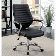 Furniture of America Jessican Contemporary Adjustable Ribbed Office Chair