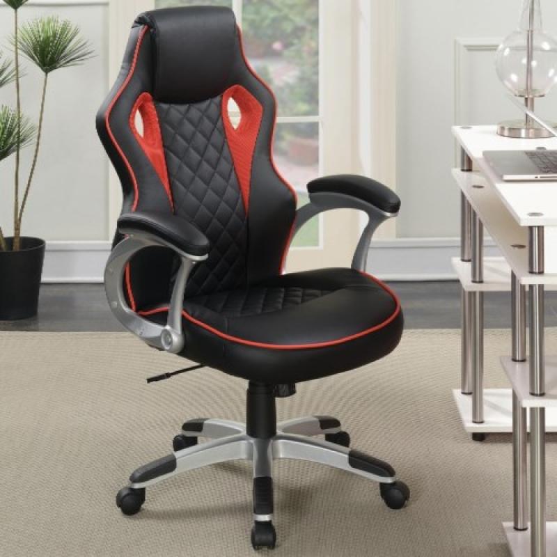Office Chairs Computer Chair with Red Accents by Coaster