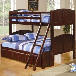Coaster Parker Twin Over Full Panel Bunk Bed