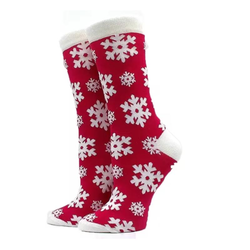 Women's Christmas Socks Interesting Christmas Santa Claus Snowflake Elk Cotton Crew Happy Socks Men's New Year Interesting Soken