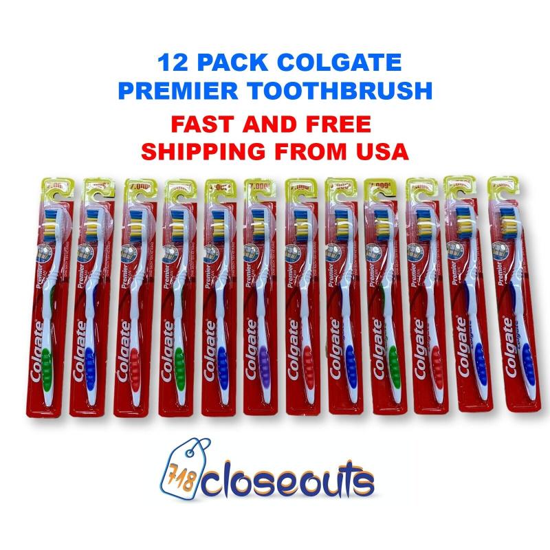 Colgate Premier Extra Clean Toothbrush MEDIUM BRISTLES Pack of 12