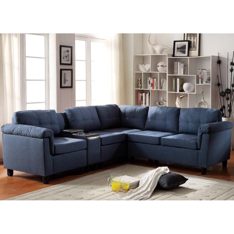 CLEAVON BLUE SECTIONAL