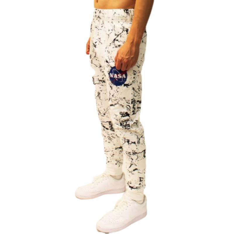 Men's Slim Fit Casual Cotton Fleece Joggers Sweatpants With Pockets Urban NASA  (XL Size)
