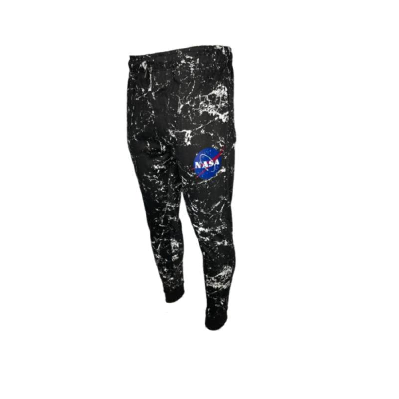 Men's Slim Fit Casual Cotton Fleece Joggers Sweatpants With Pockets Urban NASA  (Small Size)