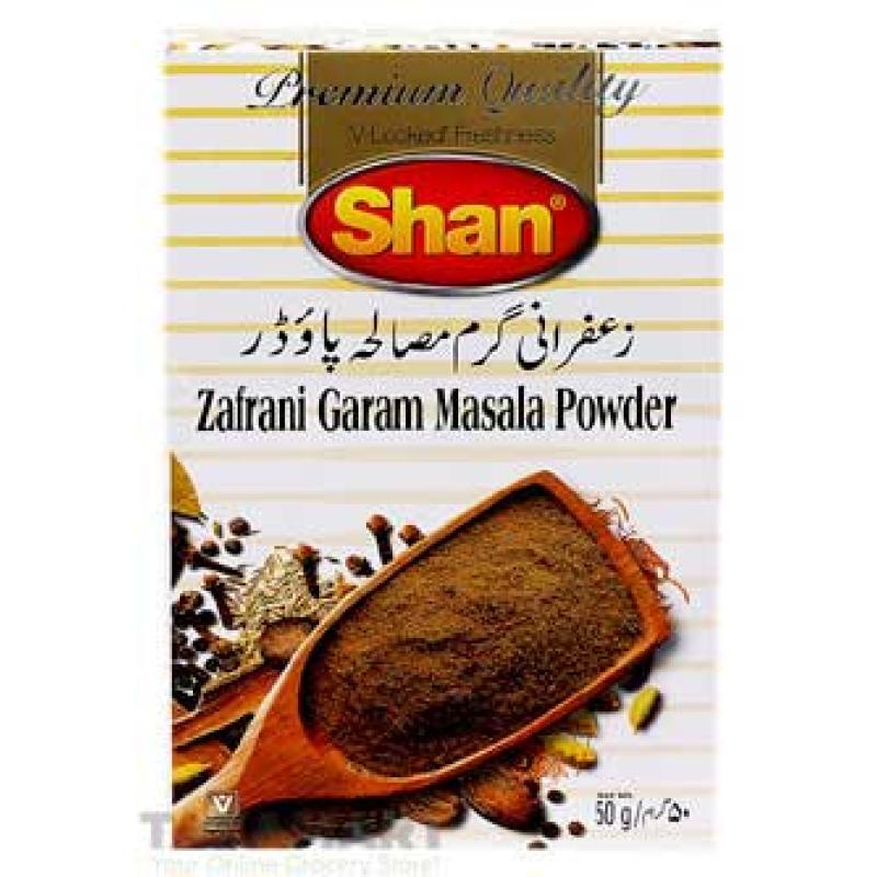 Shan Zafrani Garam Masala Hot Spicy Powder 50 Grams