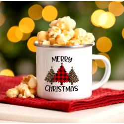 Merry Christmas Print Enamel Mug Original Breakfast Cups to Sublimate Thermal Coffee Cup to Carry Cups for Coffee and Tea Cupshe